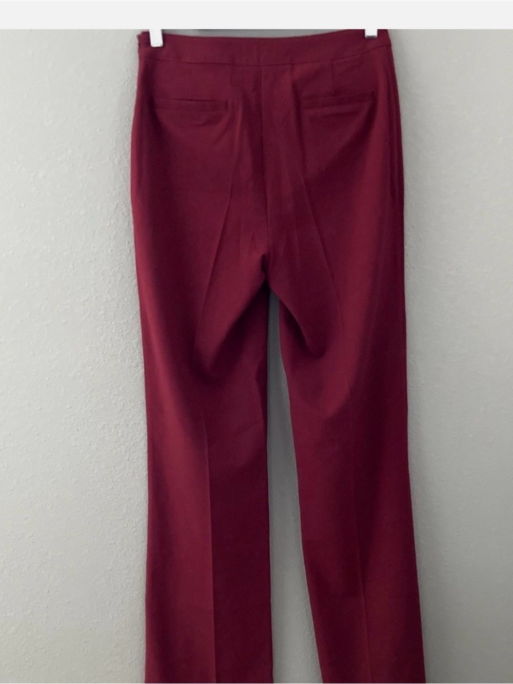 VENUS Sailor-Button High-Waist Pants in Deep Red - Picture 3 of 7